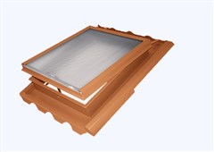 KMB BETA Střešní okno kovové Beta 500 × 600 mm višňová